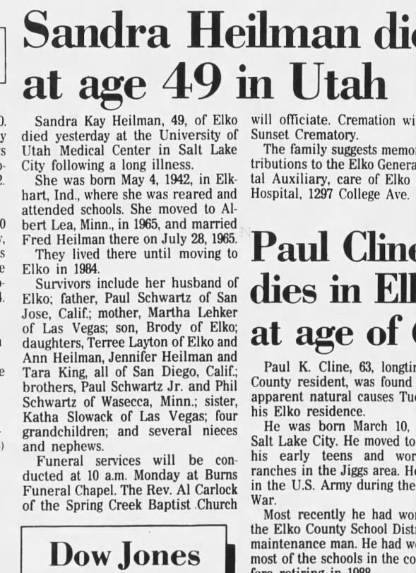 Clipping from Elko Daily Free Press